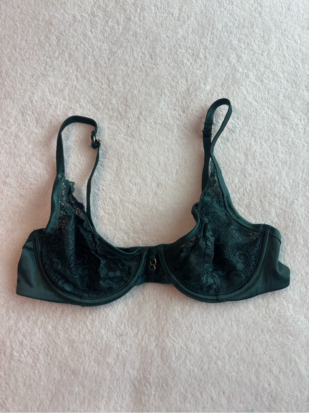aerie Lace Underwire Bra in Dark Teal